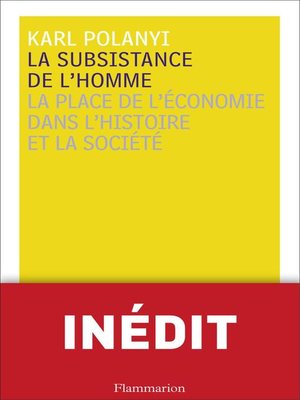 cover image of La Subsistance de l'homme